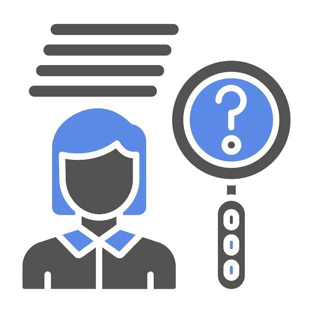 Diseño vectorial Conozca el estilo del icono de su cliente