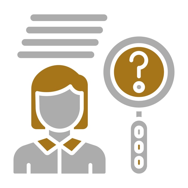 Diseño vectorial Conozca el estilo del icono de su cliente