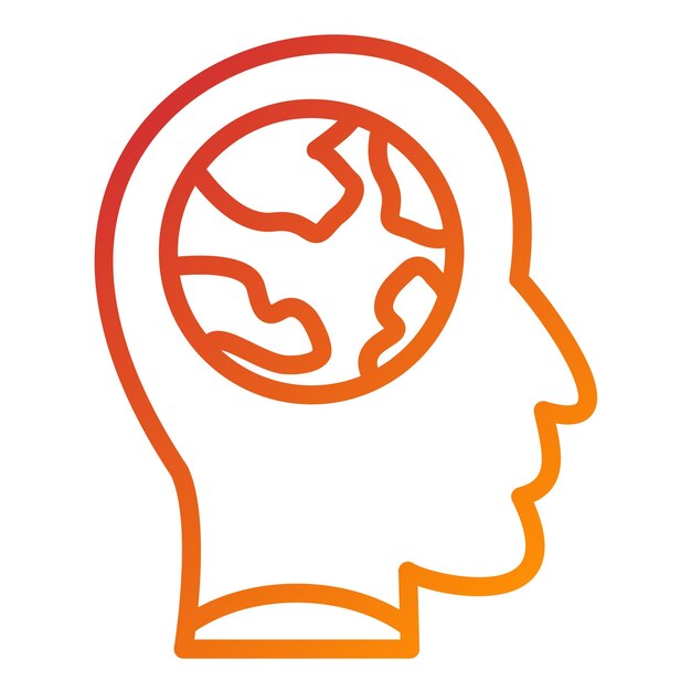Diseño vectorial Consciencia de bienestar Estilo del icono
