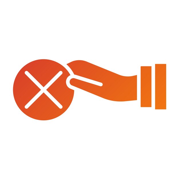 Diseño vectorial Consecuencias negativas Estilo del icono
