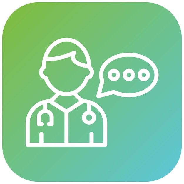 Diseño vectorial consejos de los médicos Estilo del icono