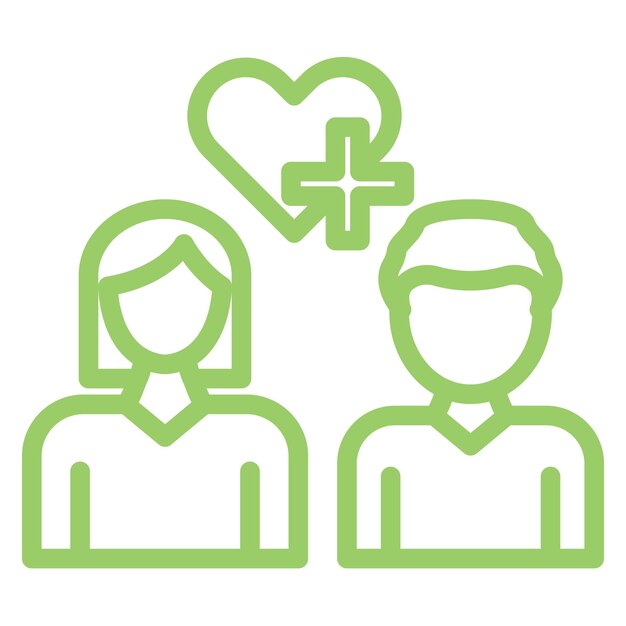 Diseño vectorial de consejos para parejas Estilo de icono