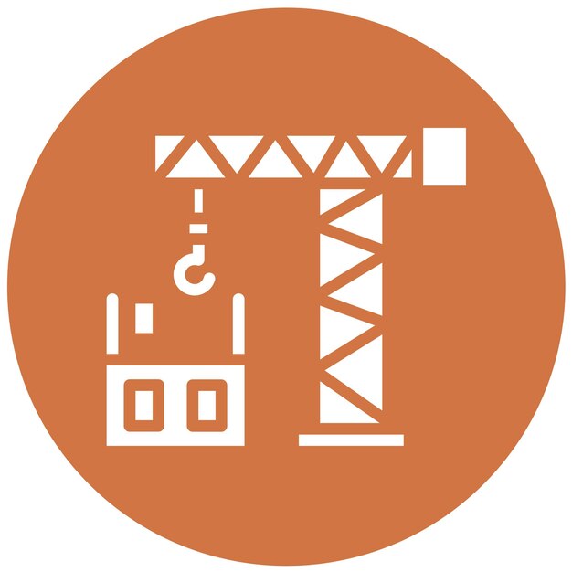 Diseño vectorial en construcción Estilo del icono