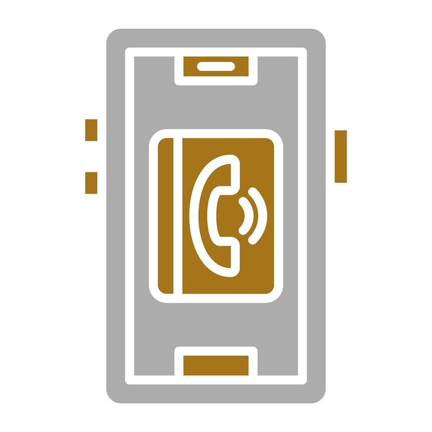 Diseño vectorial de contactos Estilo del icono