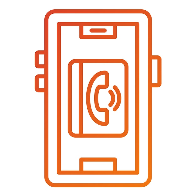 Diseño vectorial de contactos Estilo del icono