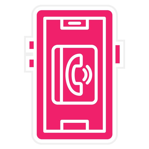 Diseño vectorial de contactos Estilo del icono