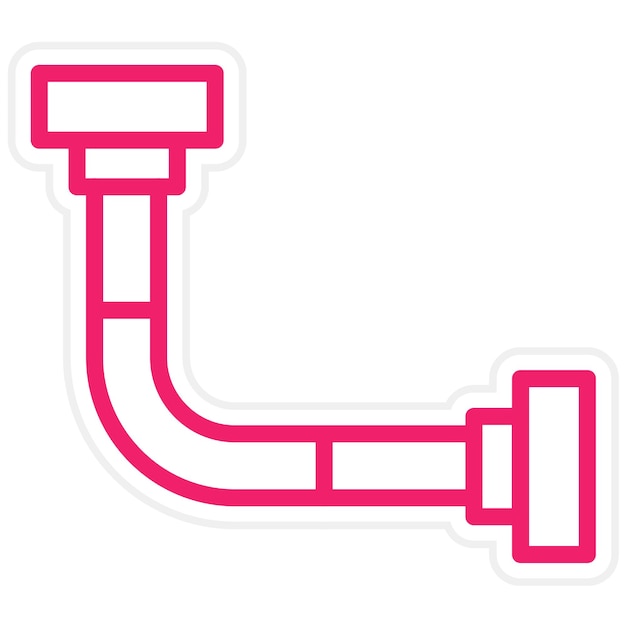 Diseño vectorial de contenido Estilo del icono del conducto