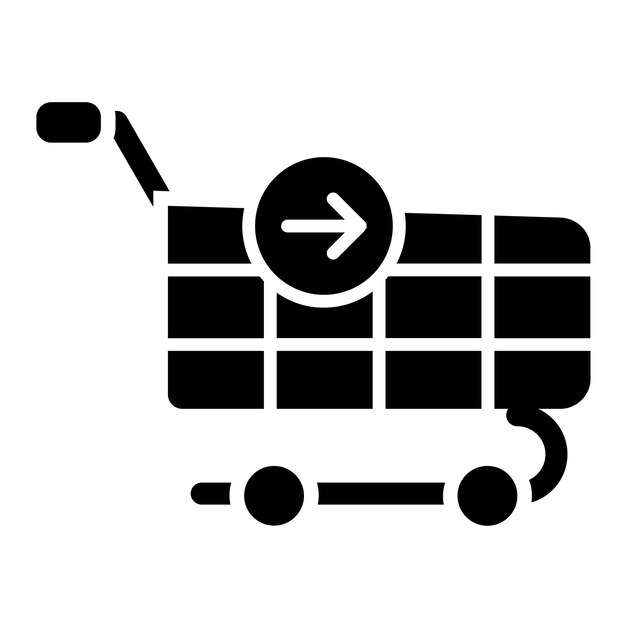 Diseño vectorial Continúa comprando Estilo de icono