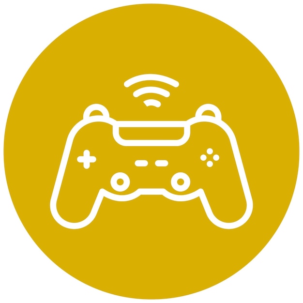 Diseño vectorial del controlador de juego Estilo del icono
