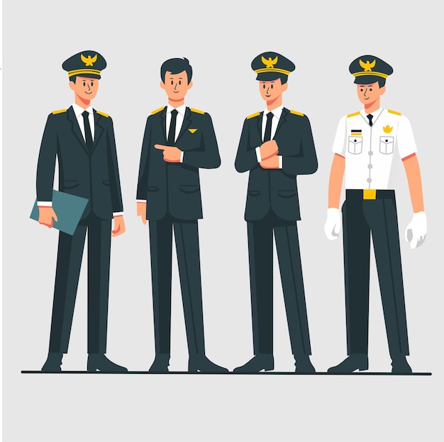 Vector diseño vectorial del copiloto