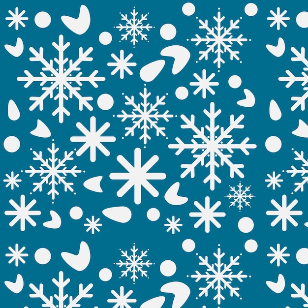 Diseño vectorial de copos de nieve de invierno