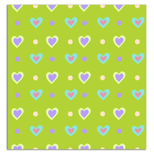diseño vectorial de corazón de patrón sin costuras