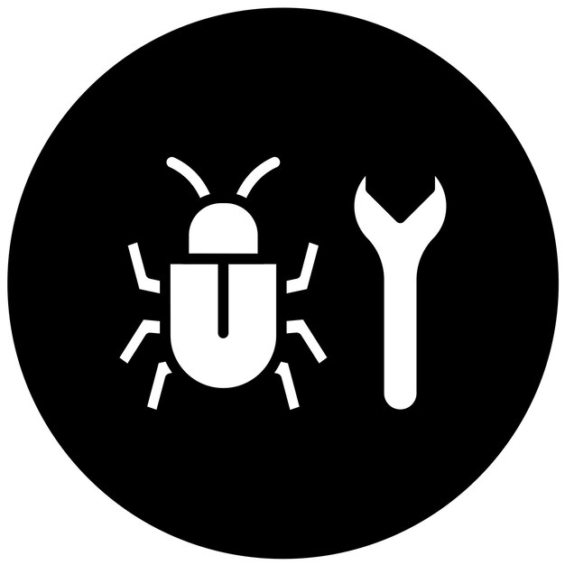 Diseño vectorial Correcciones de errores Estilo de icono