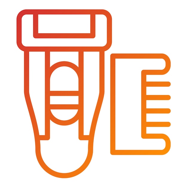 Diseño vectorial Cortador de cabello Estilo del icono