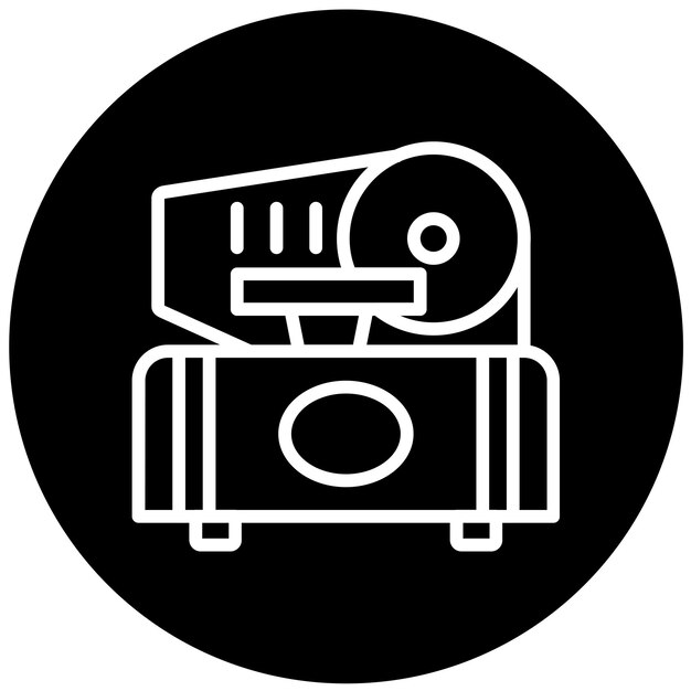 Diseño vectorial Cortadora de alimentos Estilo del icono