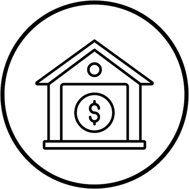 Diseño vectorial Costo de vida Estilo del icono