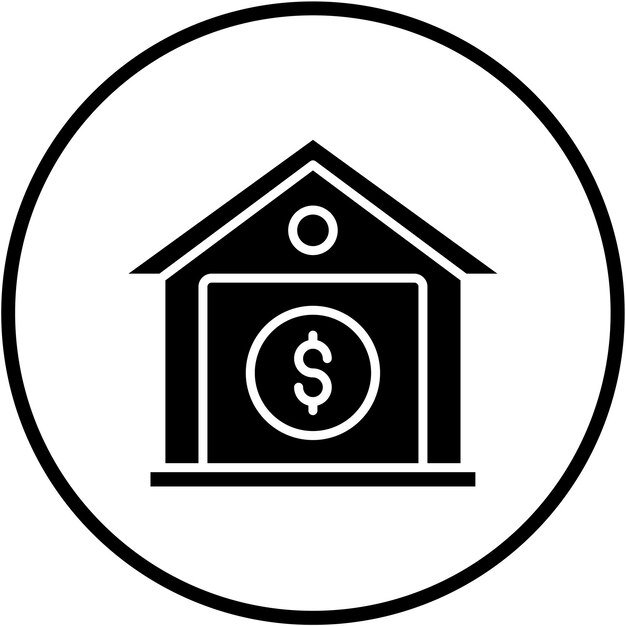 Diseño vectorial Costo de vida Estilo del icono