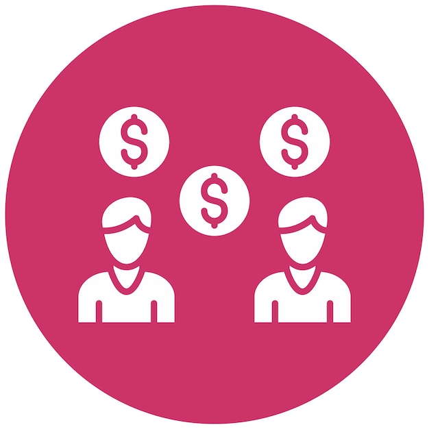 Diseño vectorial Costos del empleado Estilo del icono