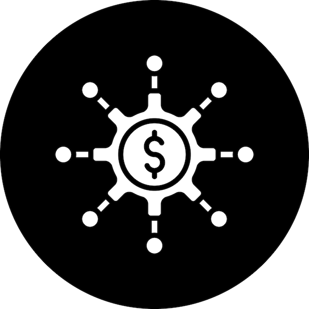 Diseño vectorial Creador de economía Estilo de icono