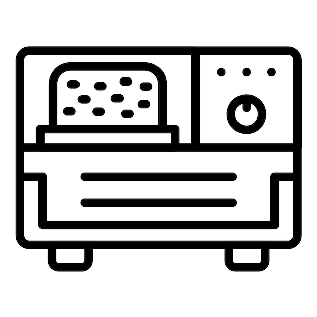 Diseño vectorial Creador de pan Estilo de icono