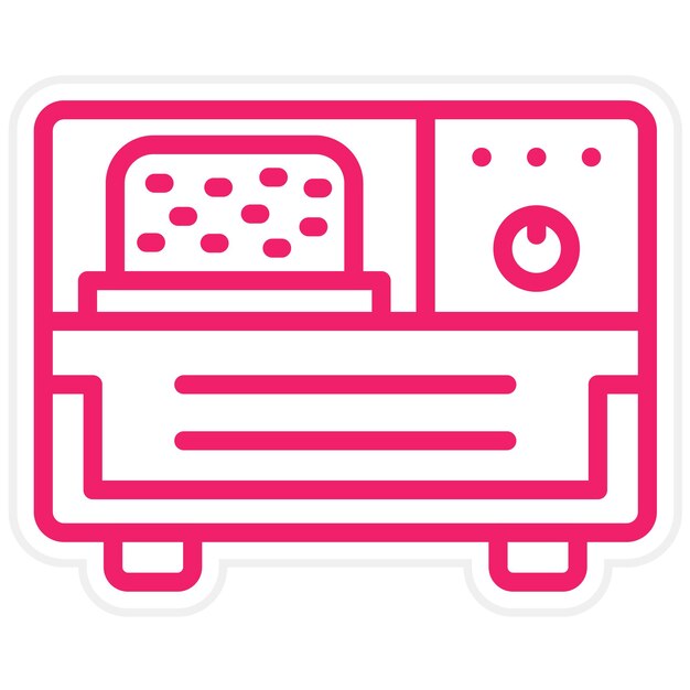 Diseño vectorial Creador de pan Estilo de icono