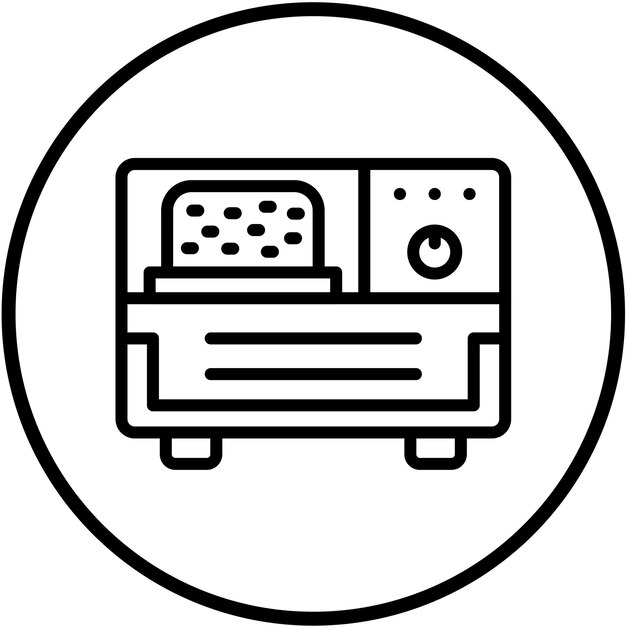 Diseño vectorial Creador de pan Estilo de icono