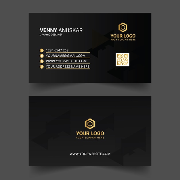 Diseño vectorial creativo y moderno de tarjetas de visita profesionales