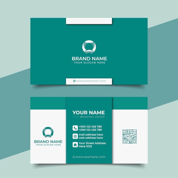 Diseño vectorial creativo de tarjetas de visita profesionales modernas