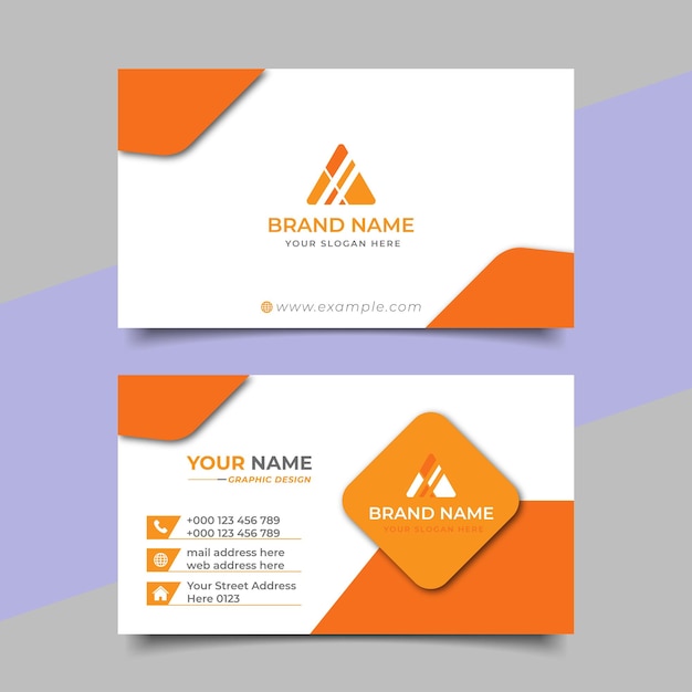 Diseño vectorial creativo de tarjetas de visita profesionales modernas
