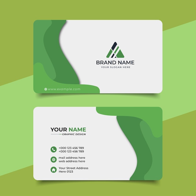 Diseño vectorial creativo de tarjetas de visita profesionales modernas