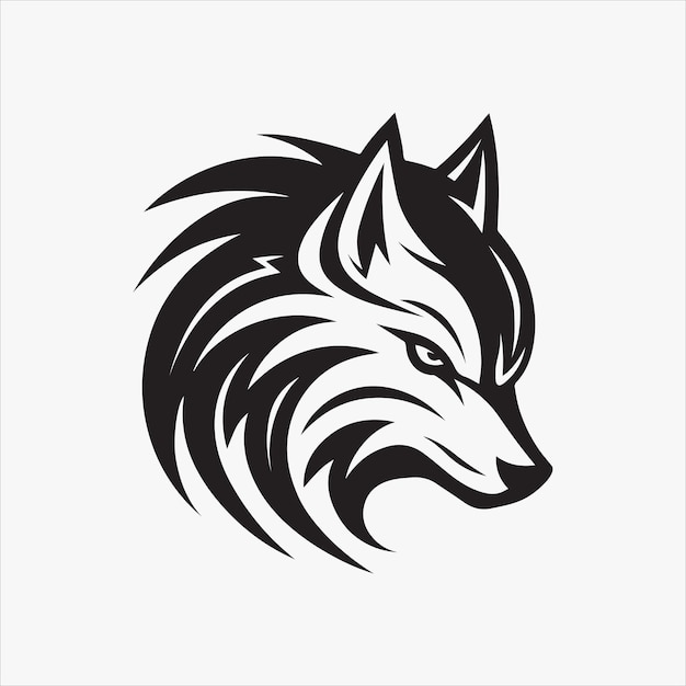 Diseño vectorial creativo de Wolf