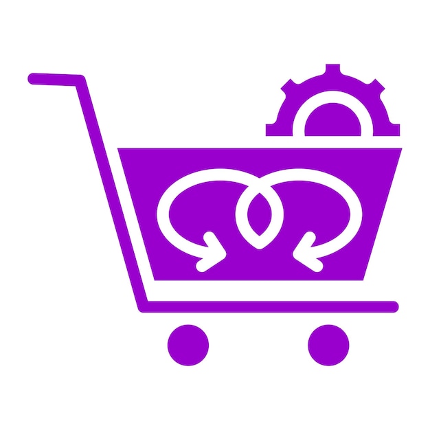 Diseño vectorial CrossSell Estilo de icono de soporte