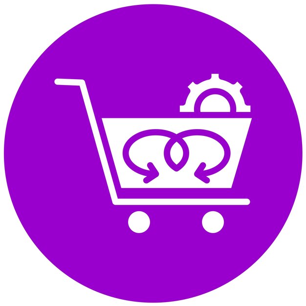 Diseño vectorial CrossSell Estilo de icono de soporte