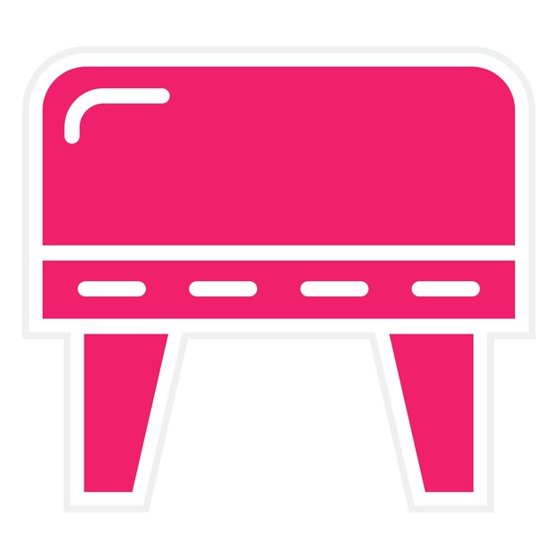 Diseño vectorial Cubo estilo icono otomano