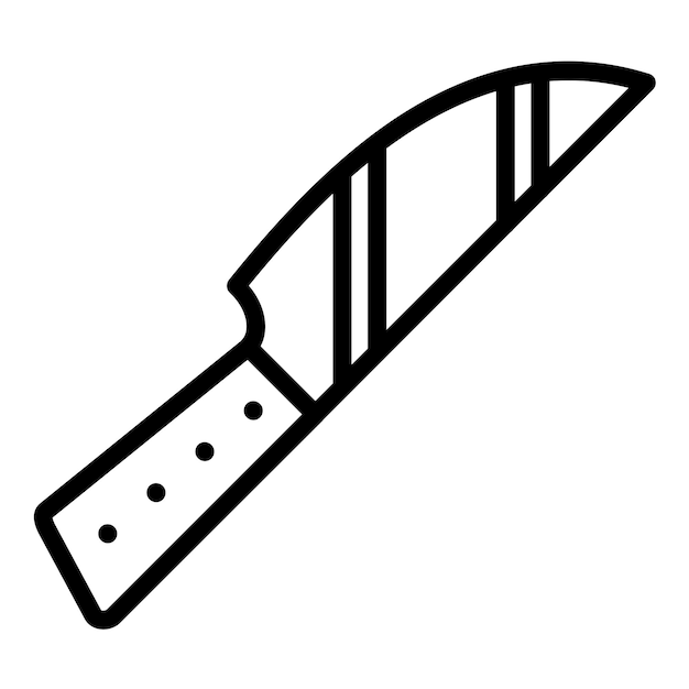 Vector diseño vectorial de cuchillo de cocina eléctrico estilo del icono