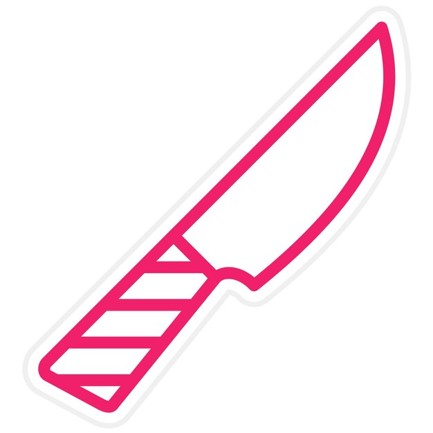Diseño vectorial de cuchillo eléctrico de tallado Estilo de icono