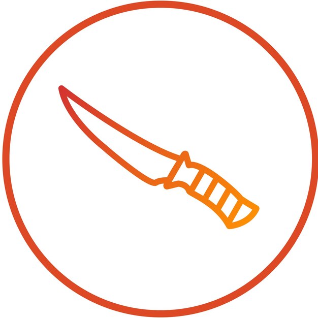 Diseño vectorial Cuchillo de filete eléctrico Estilo del icono