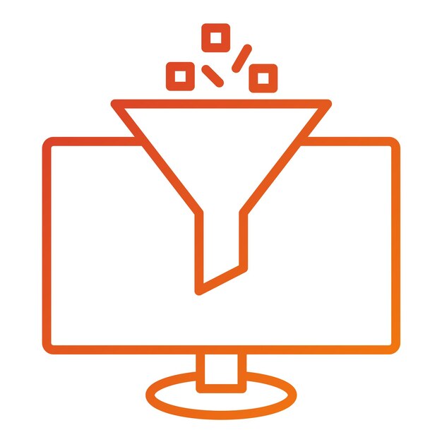 Diseño vectorial Curación de contenido Estilo de icono