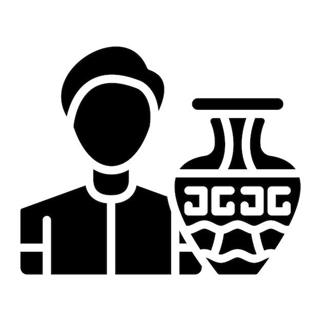 Diseño vectorial Curador Estilo de icono masculino