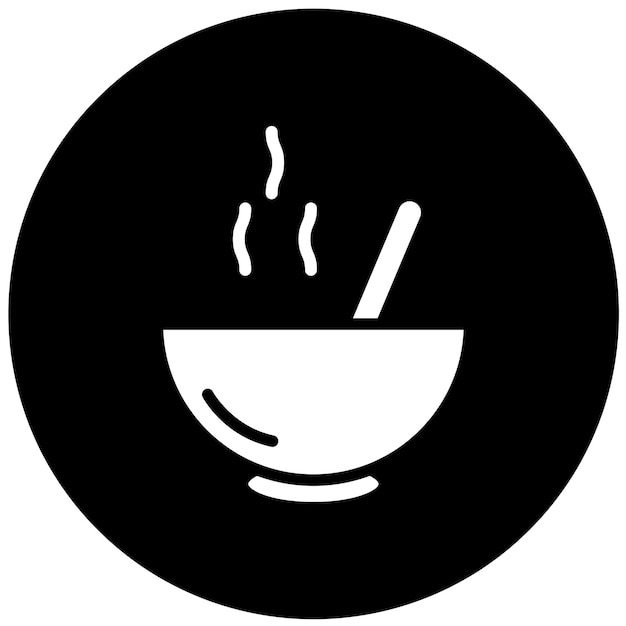 Diseño vectorial Curry Estilo de icono de lienzo