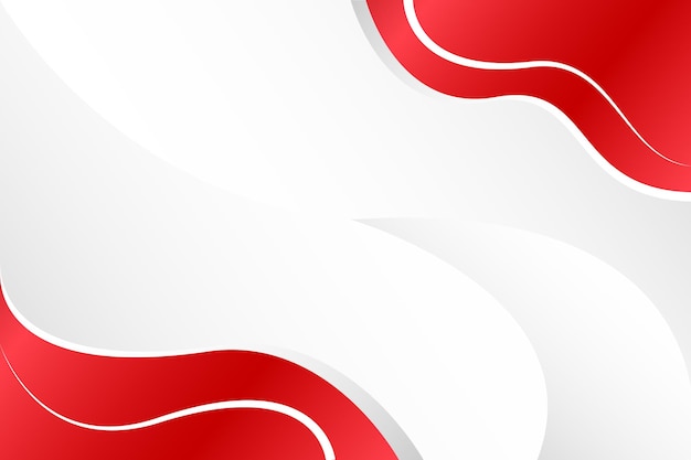 diseño vectorial de curva roja sobre fondo blanco gris