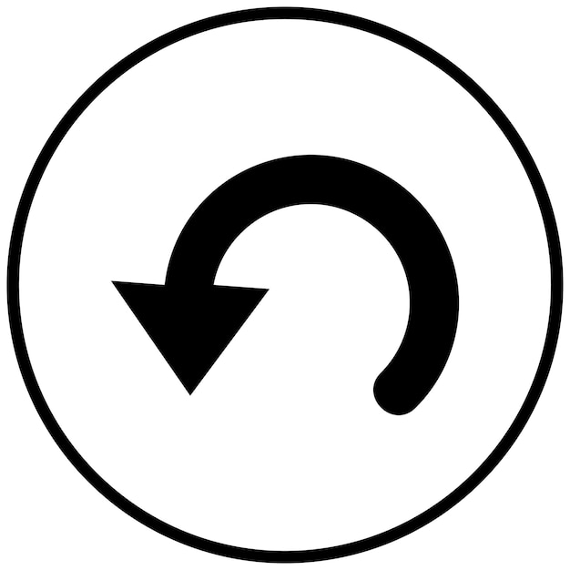 Diseño vectorial curvado hacia abajo Estilo de icono