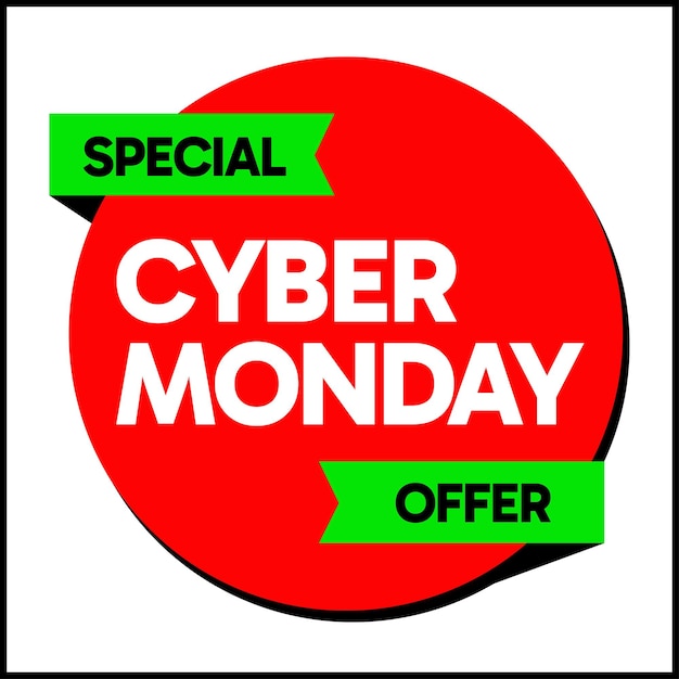 Diseño vectorial de Cyber Monday