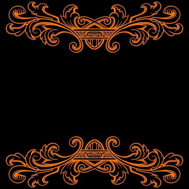 diseño vectorial de decoración vintage de ornamento