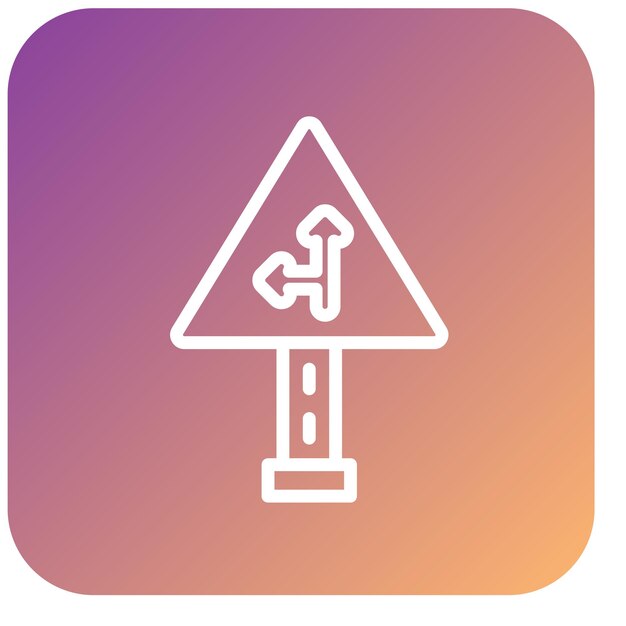 Diseño vectorial por delante Estilo del icono