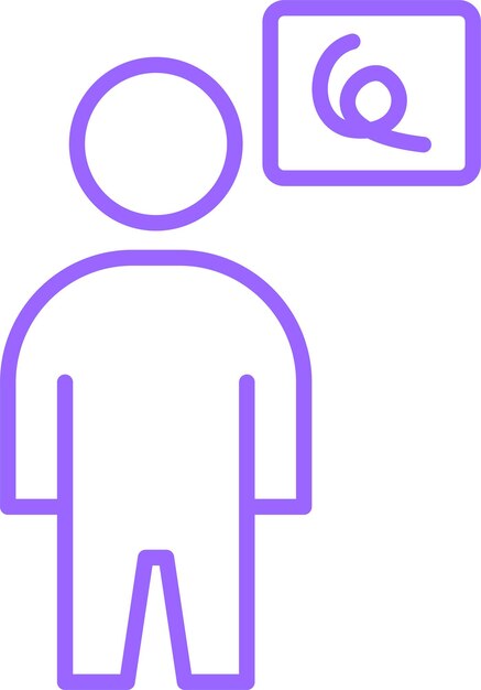 Diseño vectorial Depresión infantil Estilo del icono