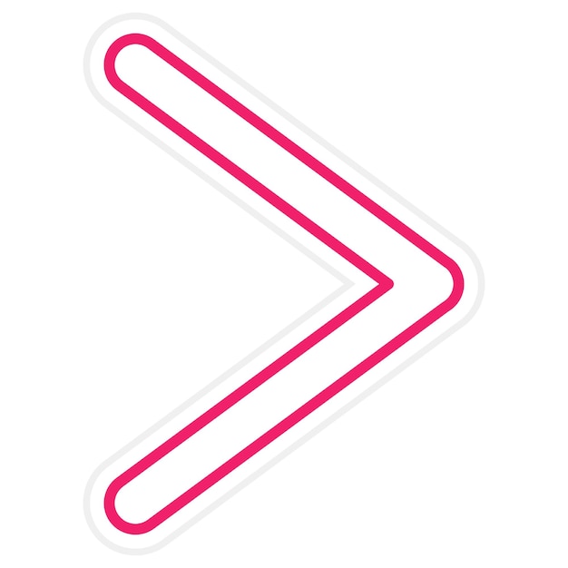Diseño vectorial derecho Estilo del icono Chevron