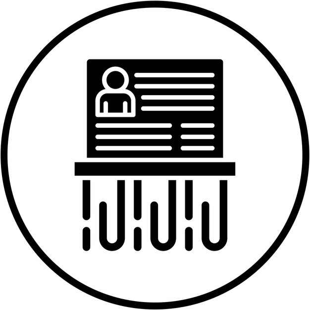 Diseño vectorial derecho a ser olvidado Estilo de icono