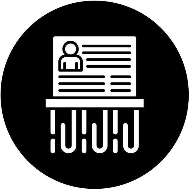 Diseño vectorial derecho a ser olvidado Estilo de icono