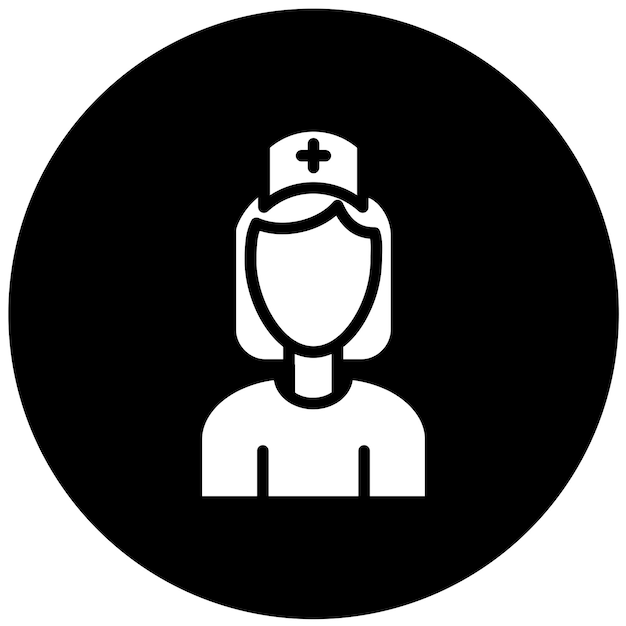 Diseño vectorial Dermatólogo Estilo de icono femenino